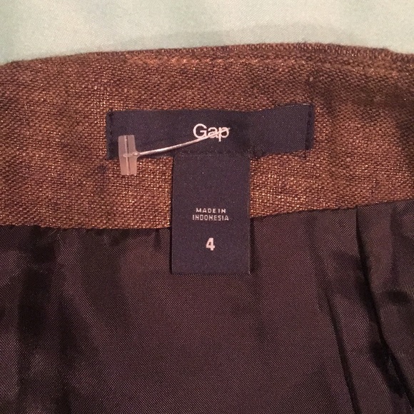 NEW Gold GAP Mini Skirt Size 4 - Picture 8 of 9